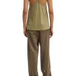 Tibi Tshirt Program Racerback Tank Fennel - Vermillion