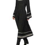 Sea Elly Polka Print Bell Sleeve Dress