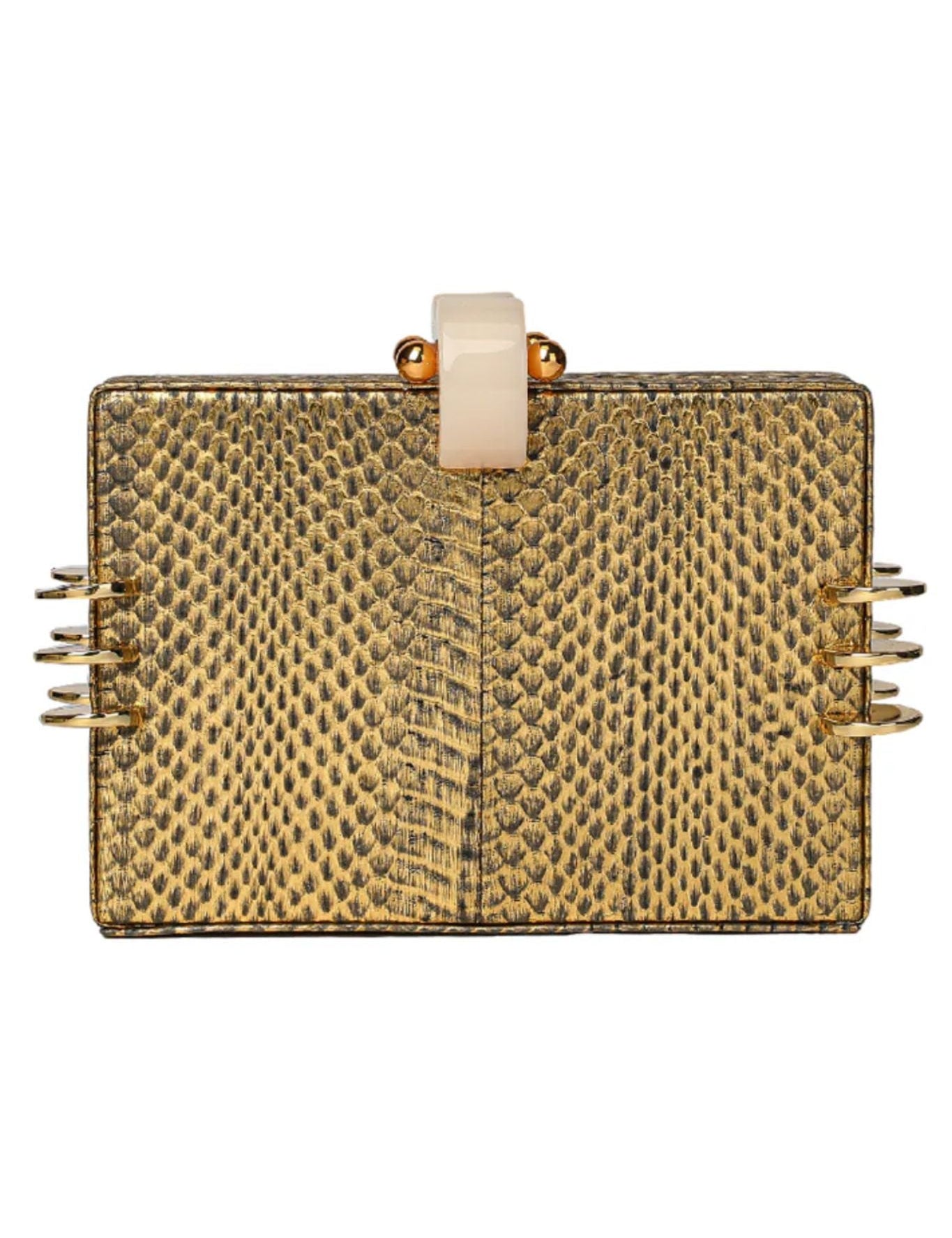 Tonya Hawkes Kendra Clutch Gold - Vermillion