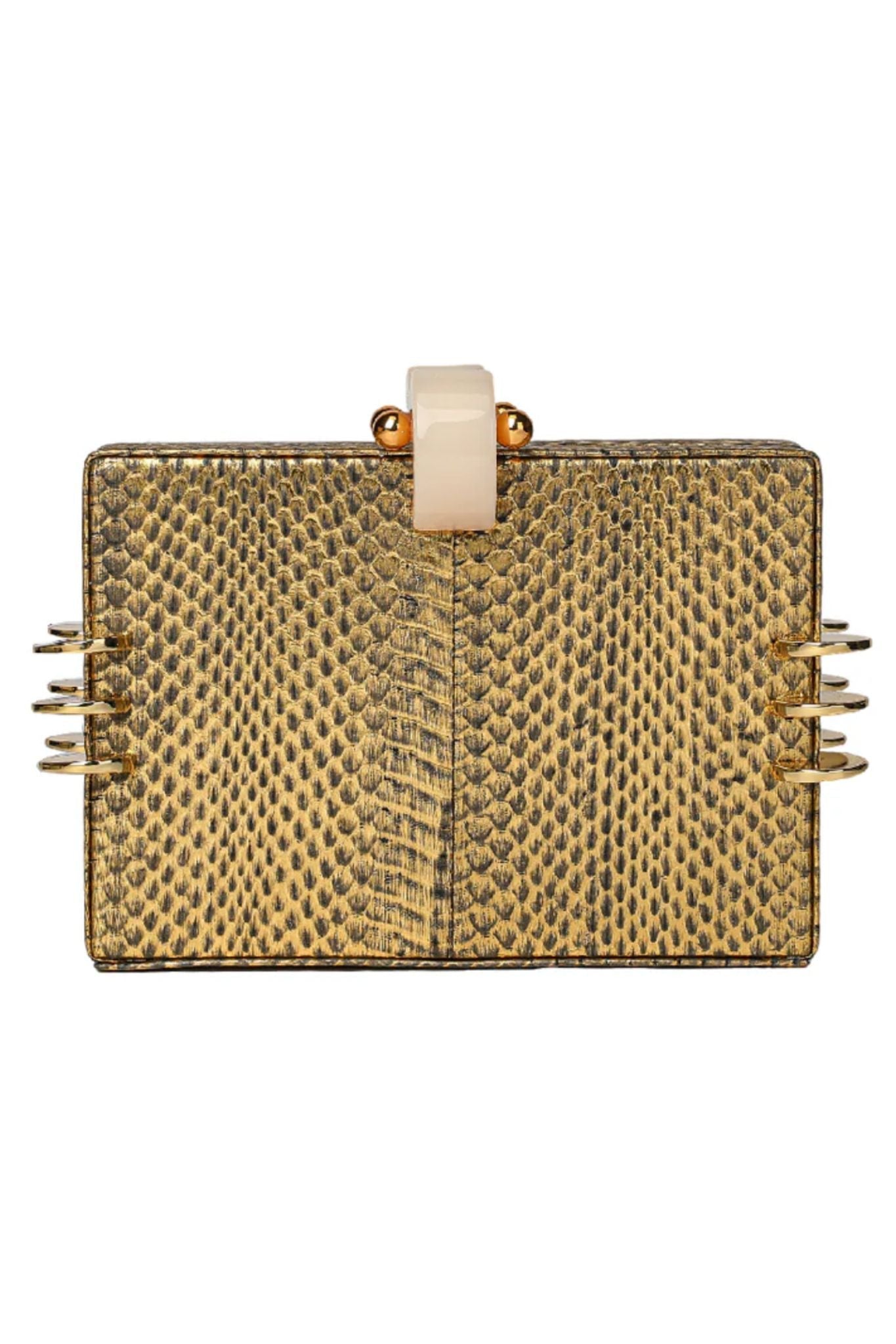 Tonya Hawkes Kendra Clutch Gold - Vermillion