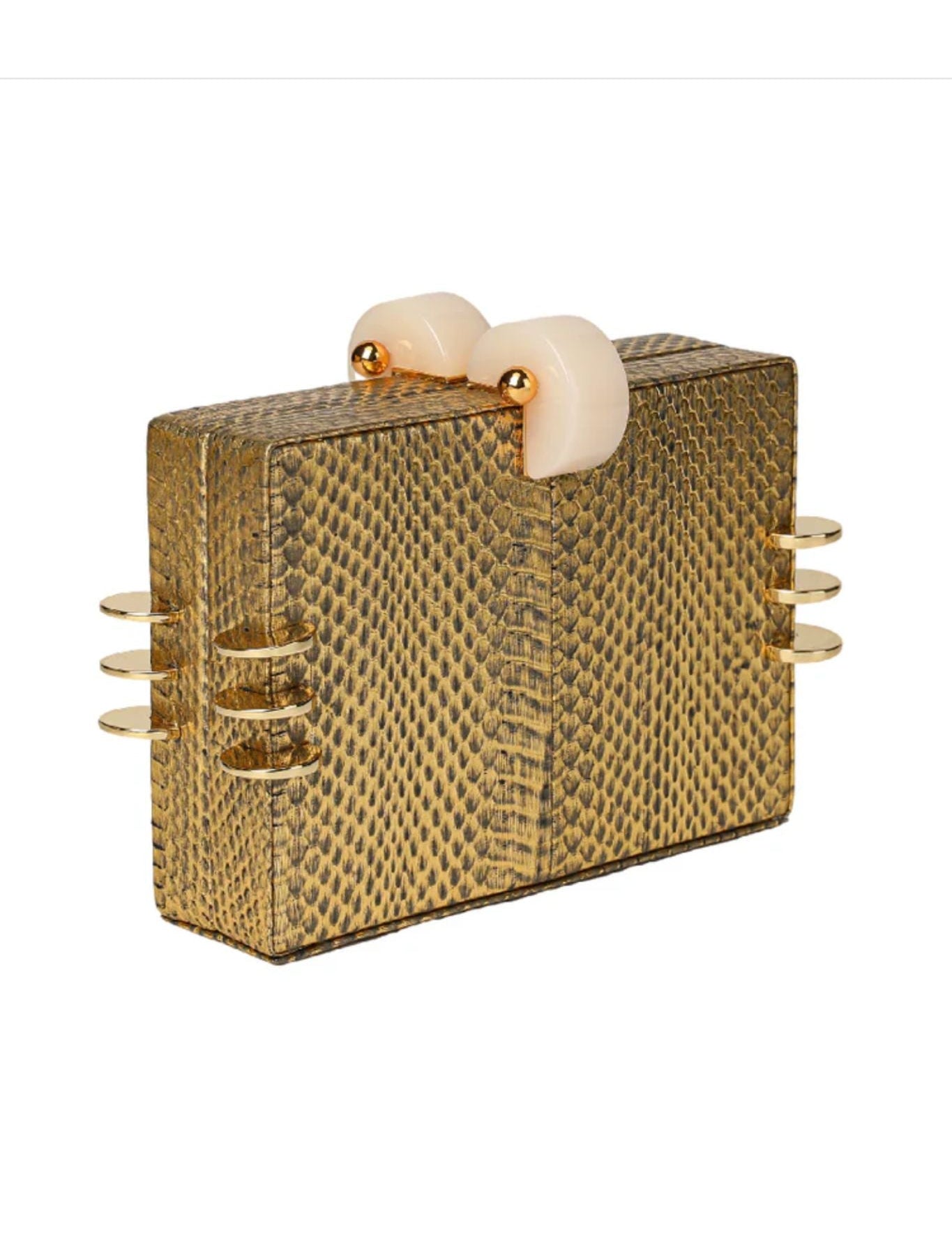 Tonya Hawkes Kendra Clutch Gold - Vermillion