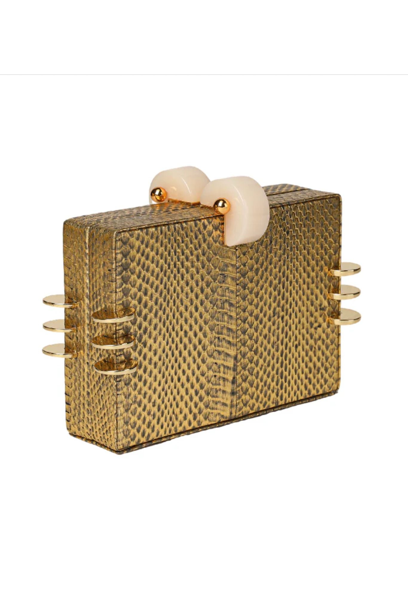 Tonya Hawkes Kendra Clutch Gold - Vermillion