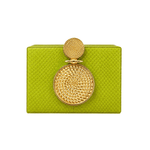 Tonya Hawkes Solara Lime Clutch - Vermillion
