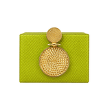Tonya Hawkes Solara Lime Clutch - Vermillion