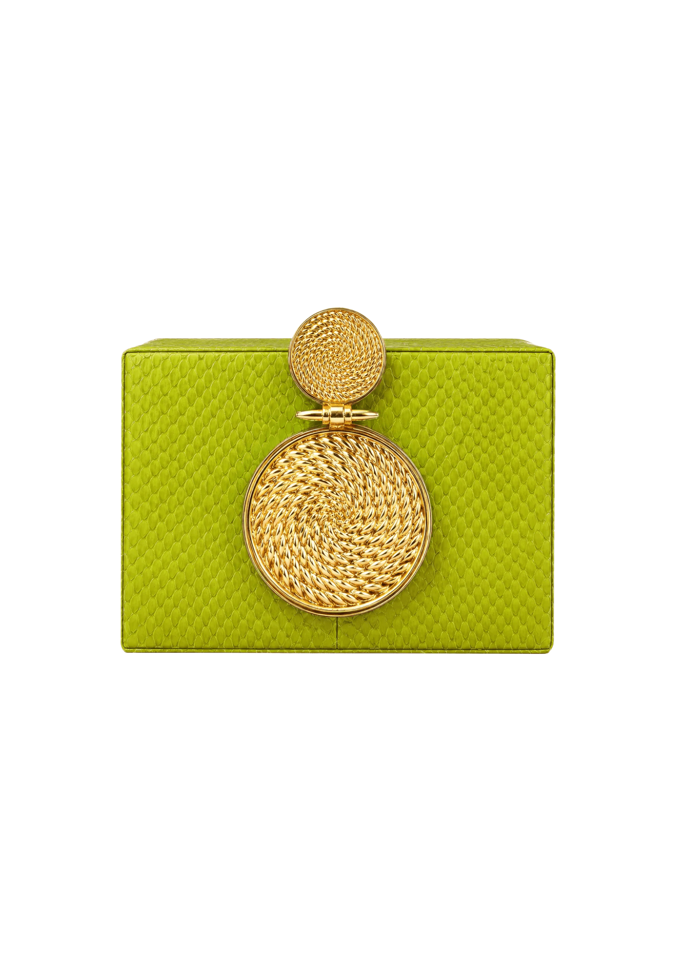 Tonya Hawkes Solara Lime Clutch - Vermillion