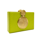 Tonya Hawkes Solara Lime Clutch - Vermillion
