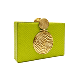 Tonya Hawkes Solara Lime Clutch - Vermillion