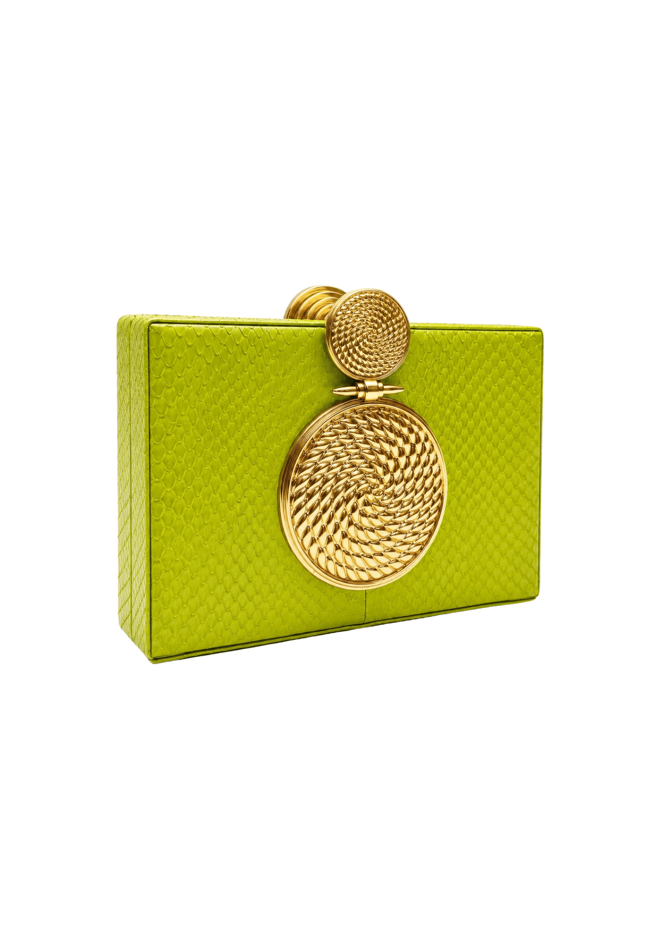 Tonya Hawkes Solara Lime Clutch - Vermillion