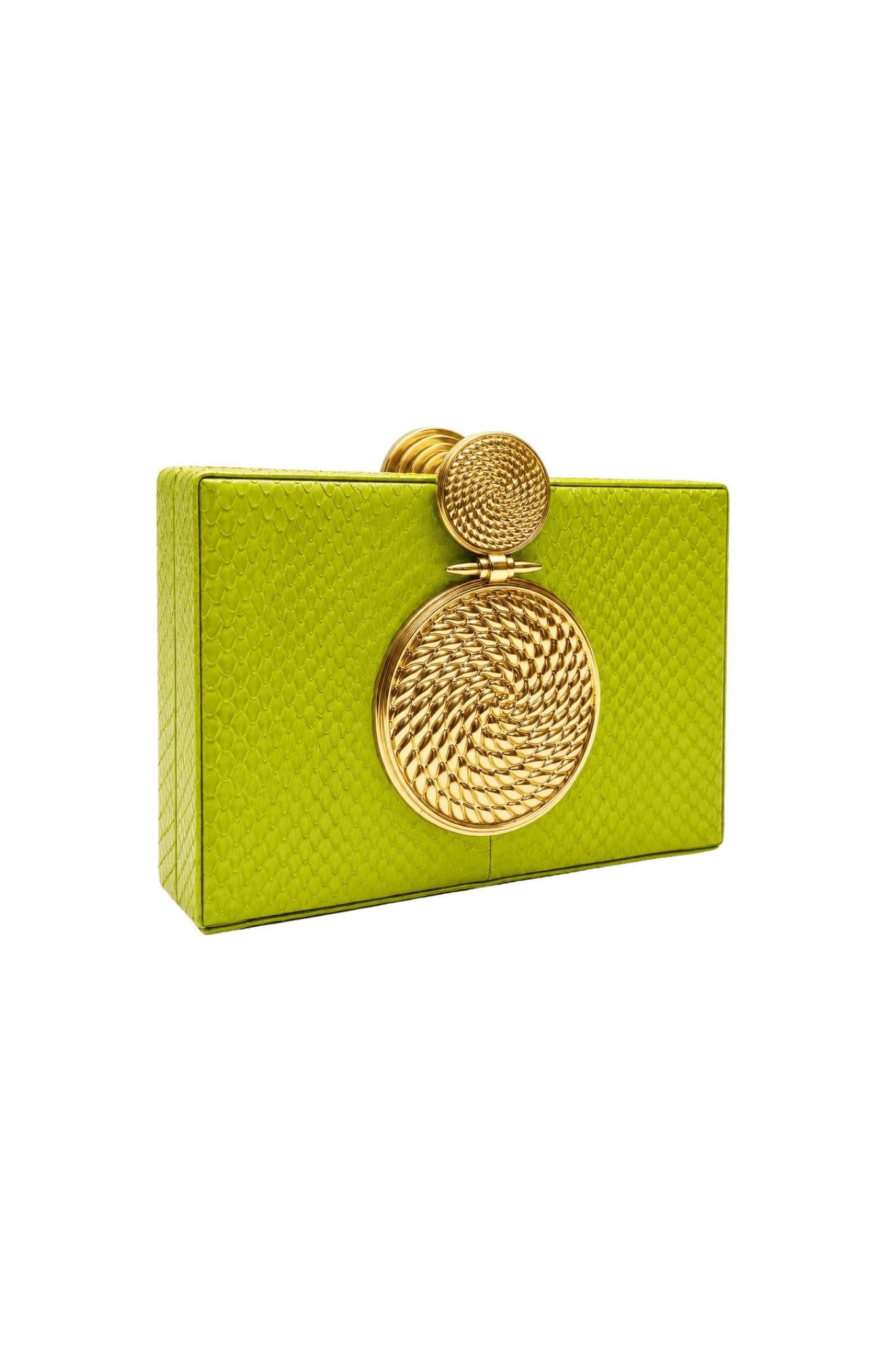 Tonya Hawkes Solara Lime Clutch - Vermillion