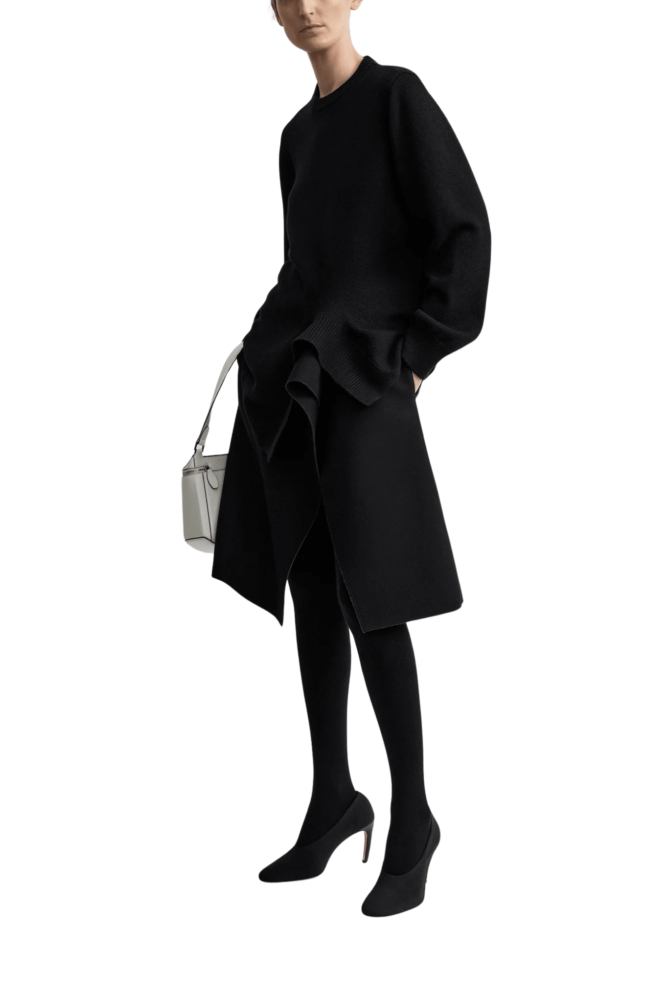 Toteme Asymmetrical Cashmere Knit - Vermillion