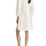 Toteme Balloon Sleeve Cotton Dress - Vermillion