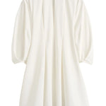 Toteme Balloon Sleeve Cotton Dress - Vermillion