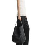 Toteme Belted Paper Raffia Tote - Vermillion