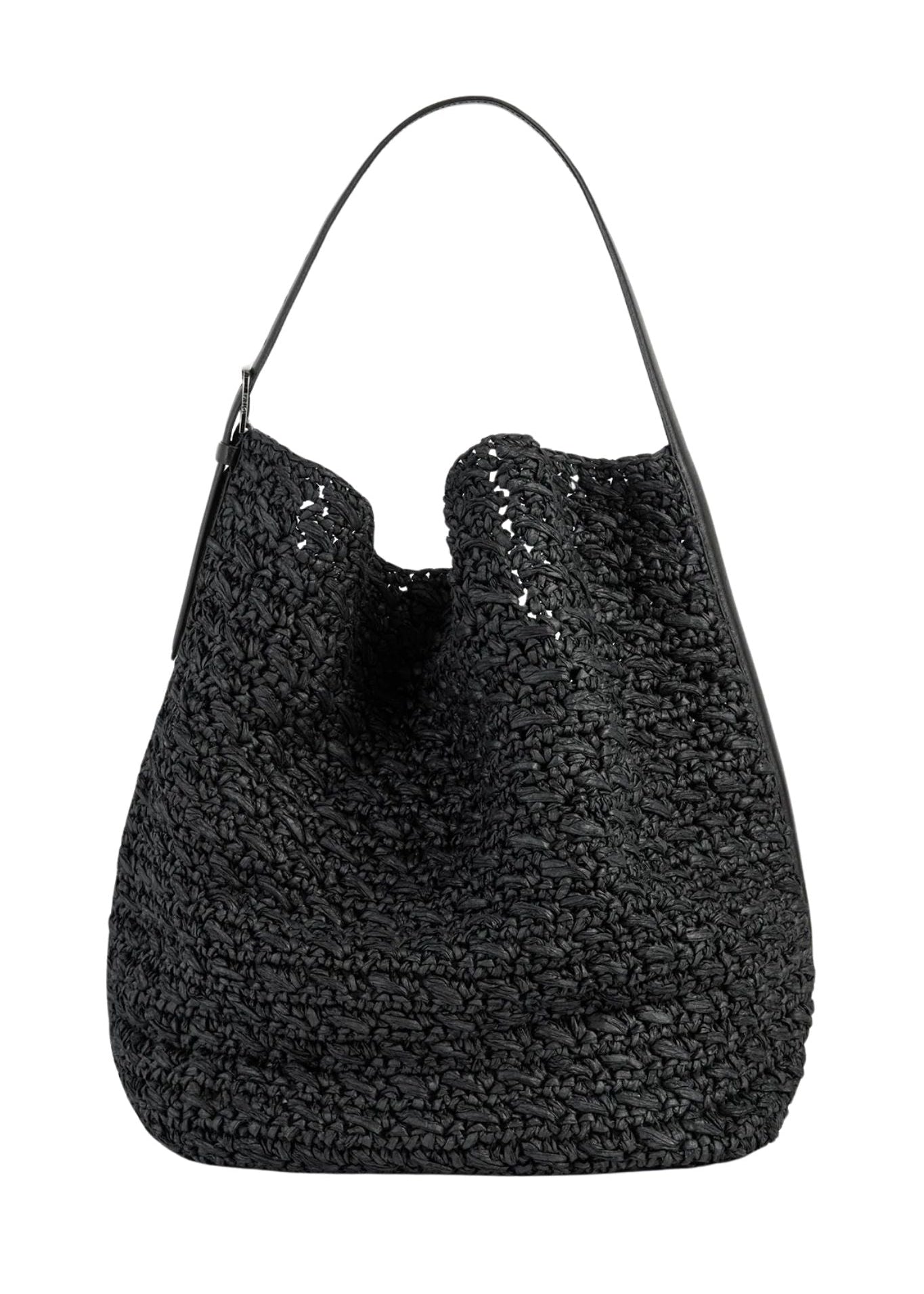 Toteme Belted Paper Raffia Tote - Vermillion