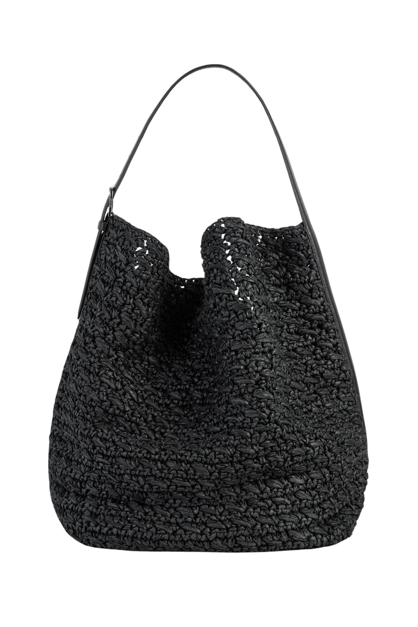 Toteme Belted Paper Raffia Tote - Vermillion