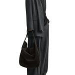 Toteme Belted Suede Tote - Vermillion