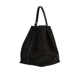 Toteme Belted Suede Tote - Vermillion