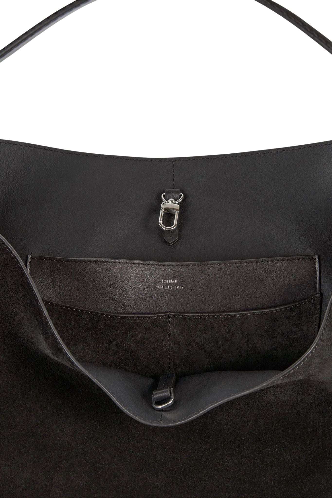 Toteme Belted Suede Tote - Vermillion