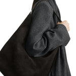 Toteme Belted Suede Tote - Vermillion