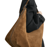 Toteme Belted Suede Tote - Vermillion