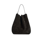 Toteme Belted Suede Tote - Vermillion