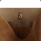 Toteme Belted Suede Tote - Vermillion
