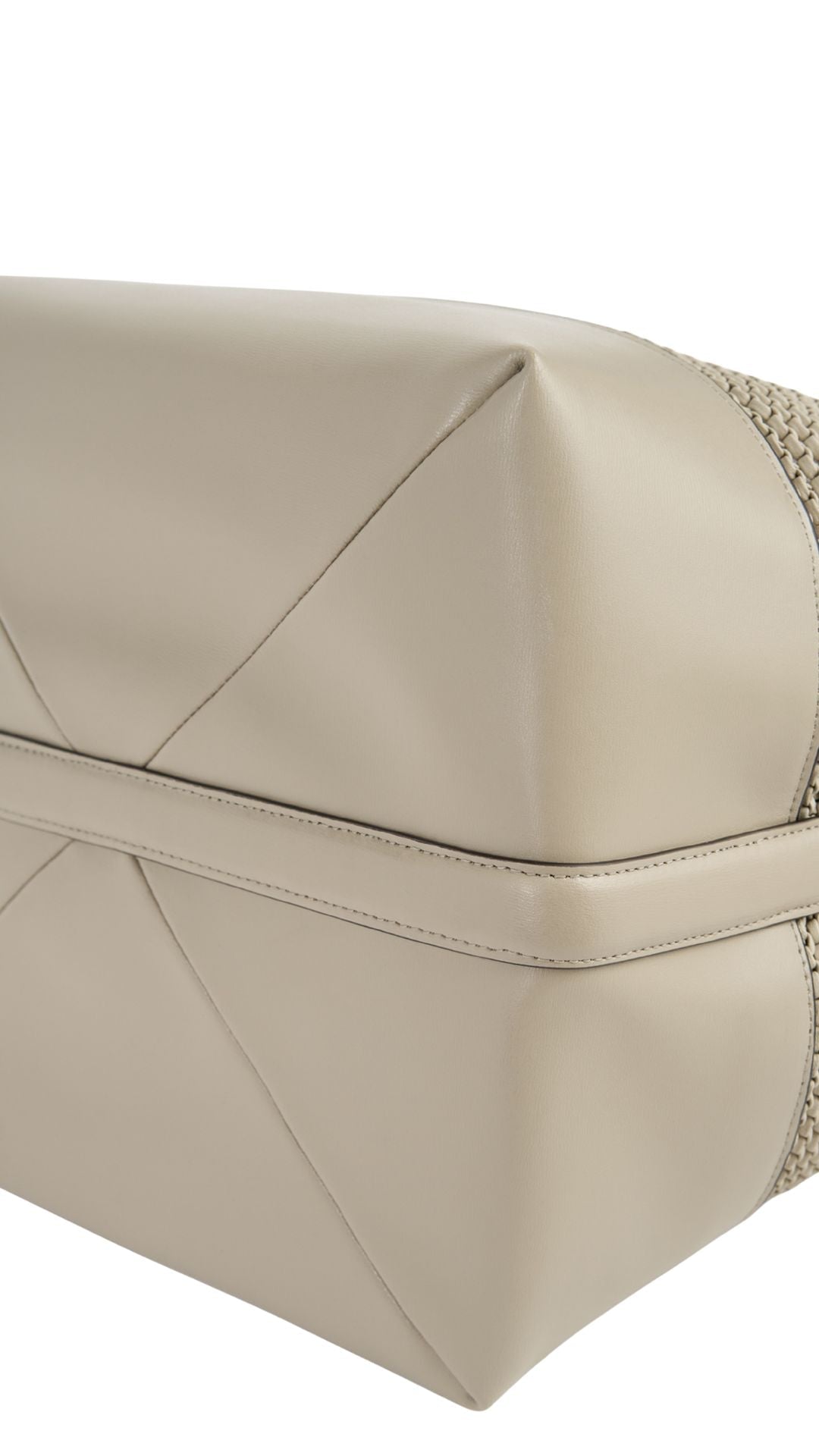 Toteme Belted Woven Leather Tote - Vermillion