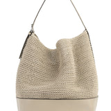 Toteme Belted Woven Leather Tote - Vermillion