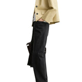 Toteme Bonded Leather Jacket - Vermillion