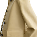 Toteme Bonded Leather Jacket - Vermillion