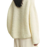 Toteme Boxy Bouclé Knit - Vermillion