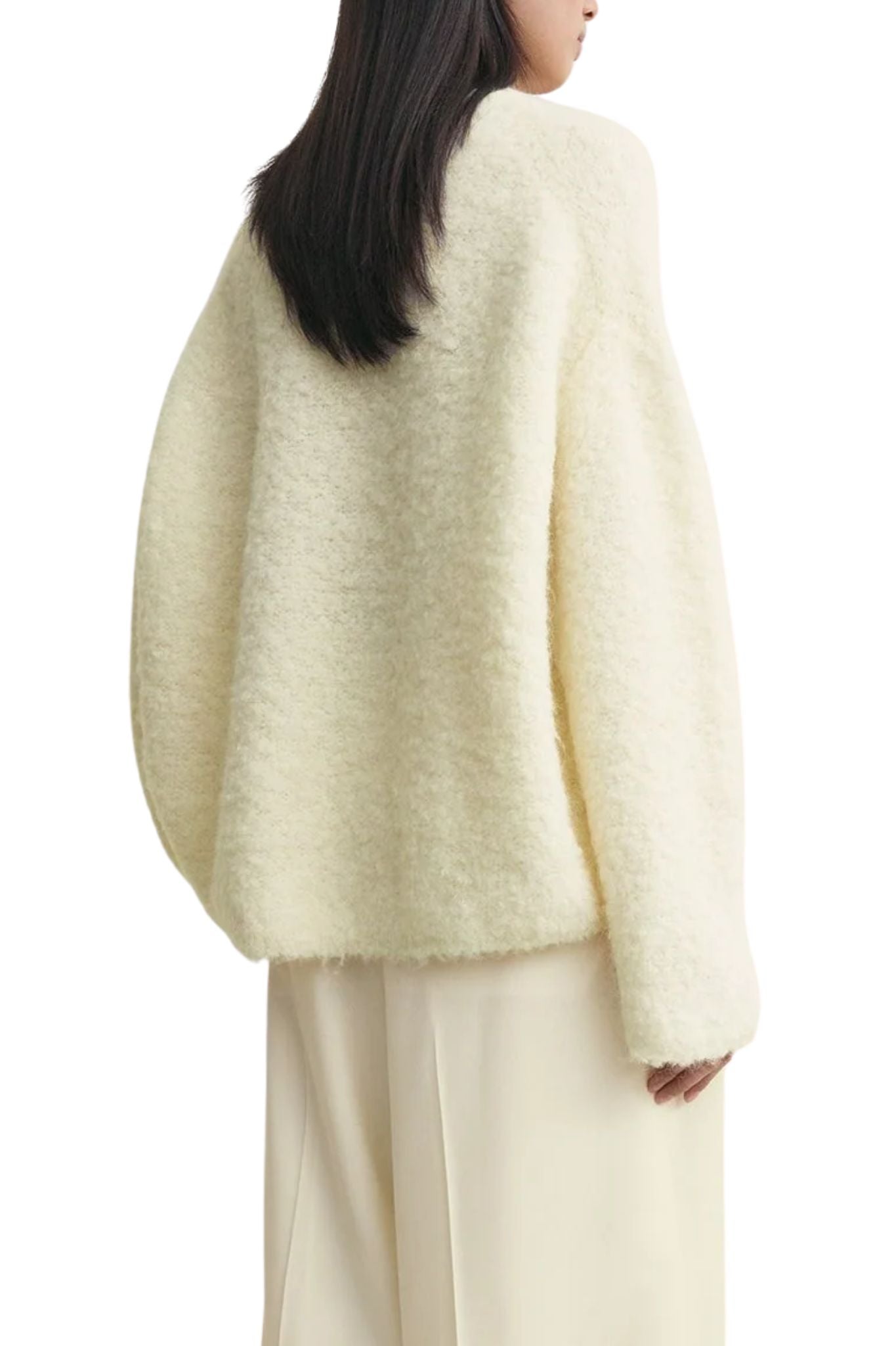 Toteme Boxy Bouclé Knit - Vermillion