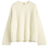 Toteme Boxy Bouclé Knit - Vermillion