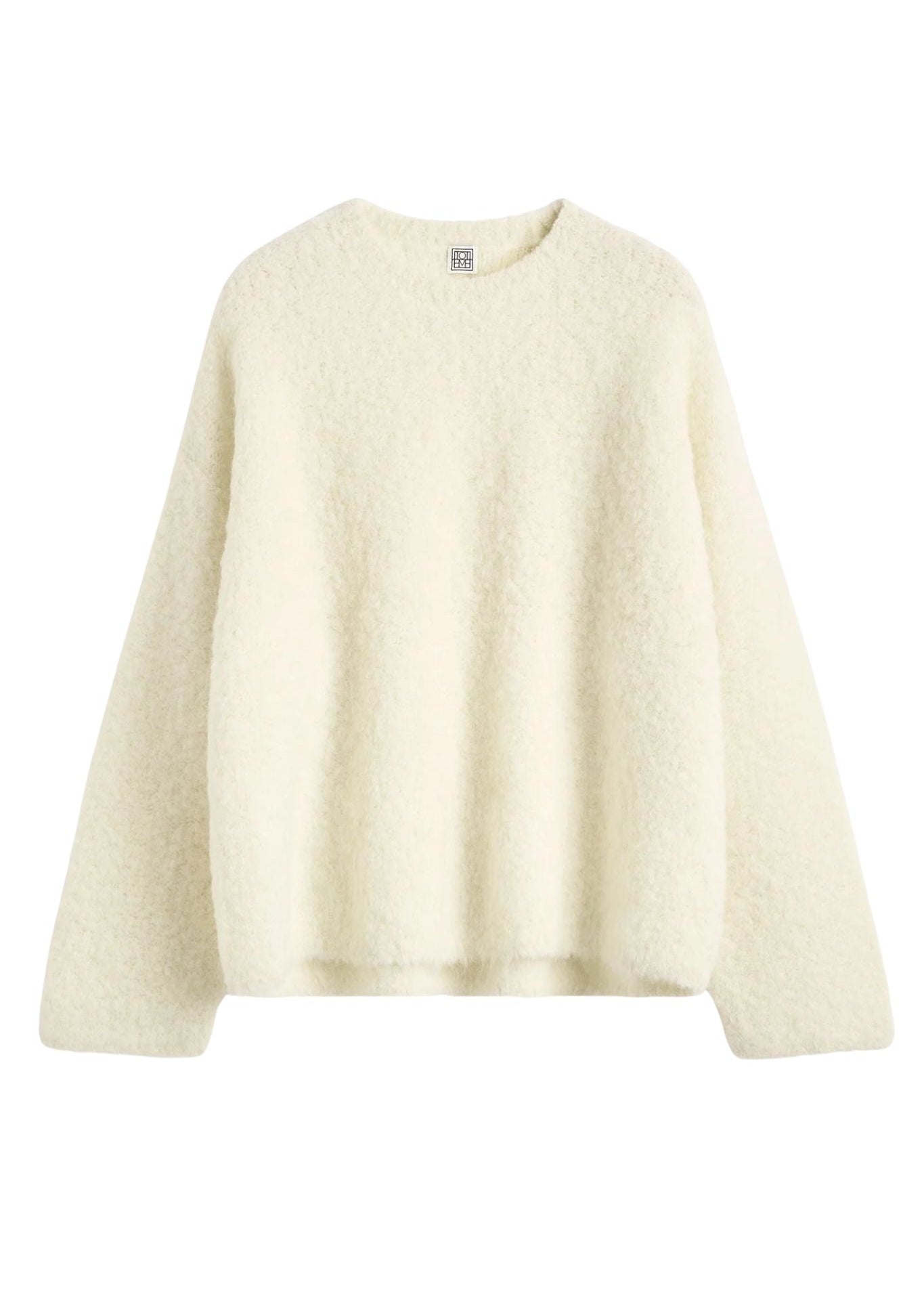 Toteme Boxy Bouclé Knit - Vermillion