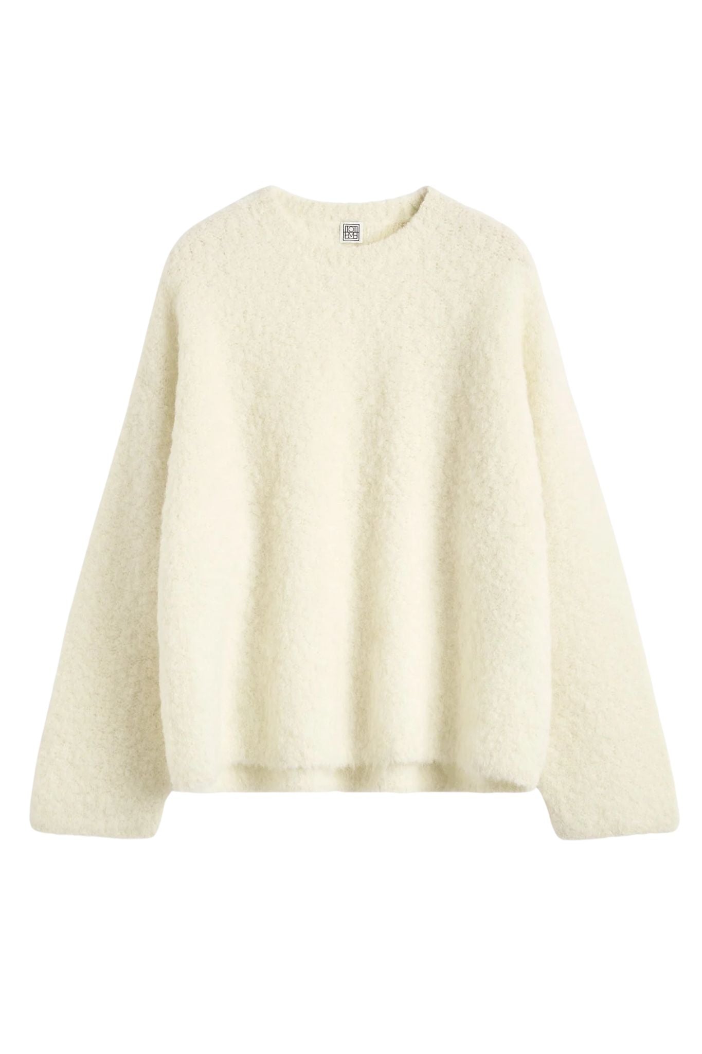 Toteme Boxy Bouclé Knit - Vermillion