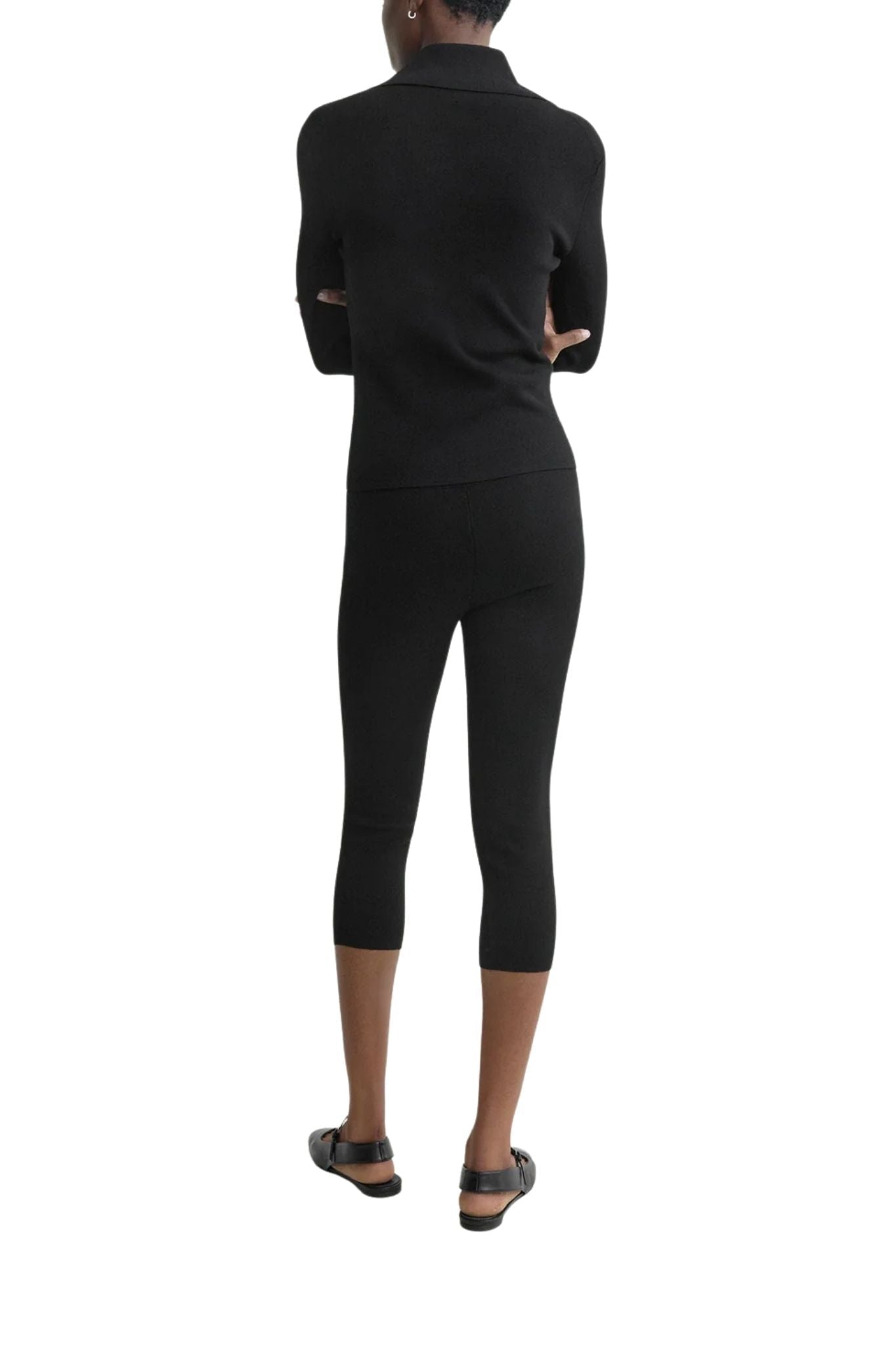 Toteme Capri Knit Leggings - Vermillion
