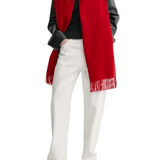 Toteme Cashmere Tassel Scarf - Vermillion