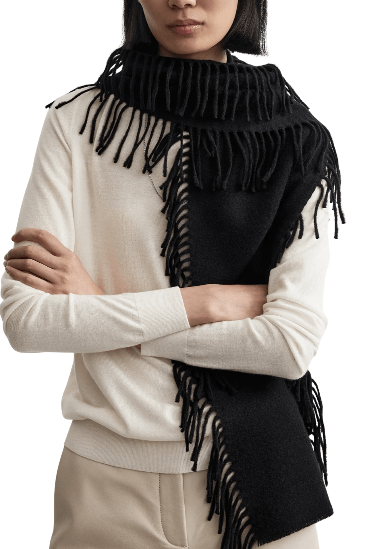 Toteme Cashmere Tassel Scarf - Vermillion