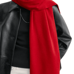 Toteme Cashmere Tassel Scarf - Vermillion