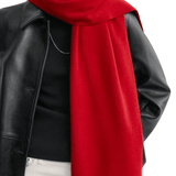 Toteme Cashmere Tassel Scarf - Vermillion