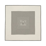 Toteme Centered Monogram Silk Scarf - Vermillion