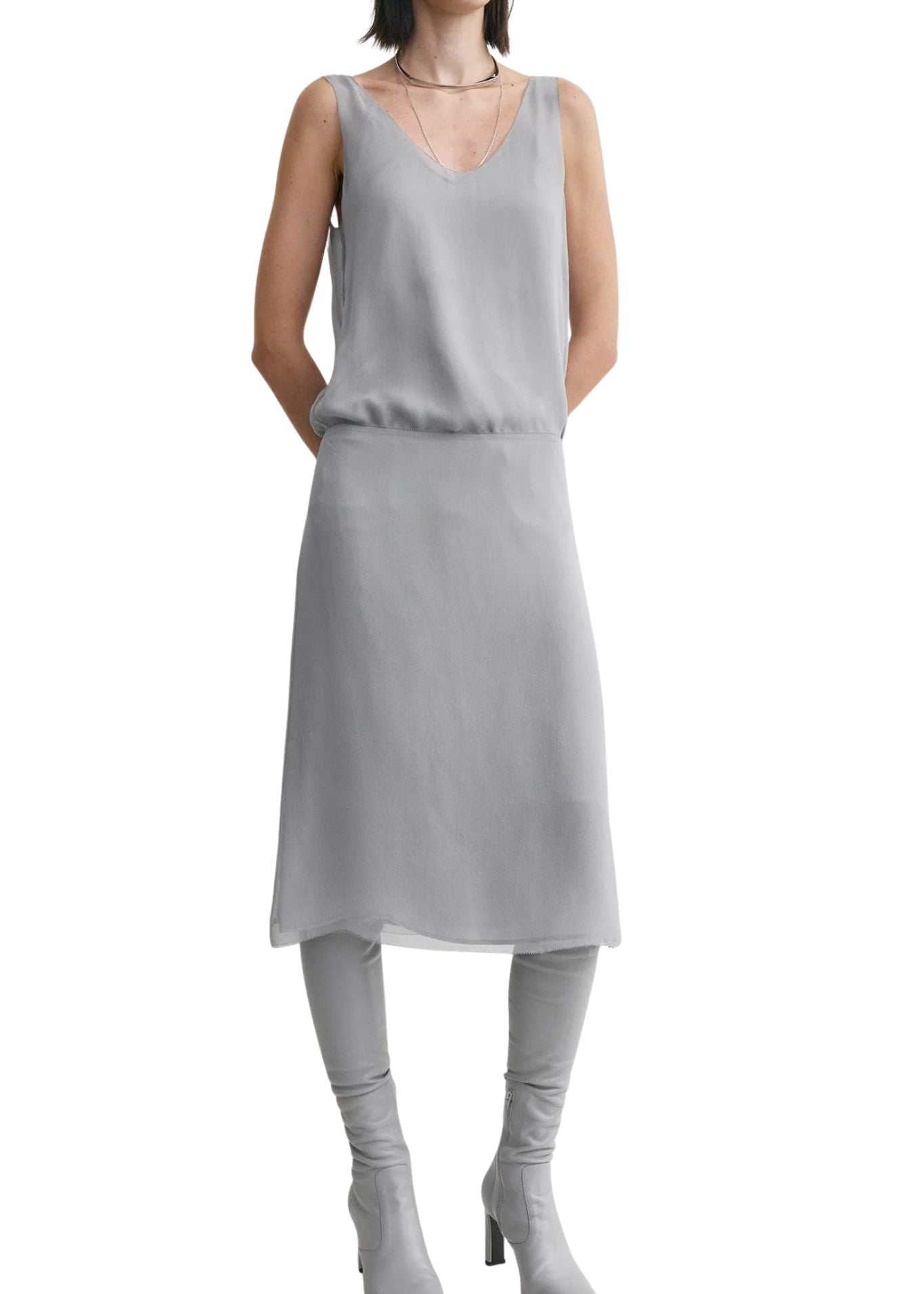 Toteme Chiffon Slip Skirt - Vermillion