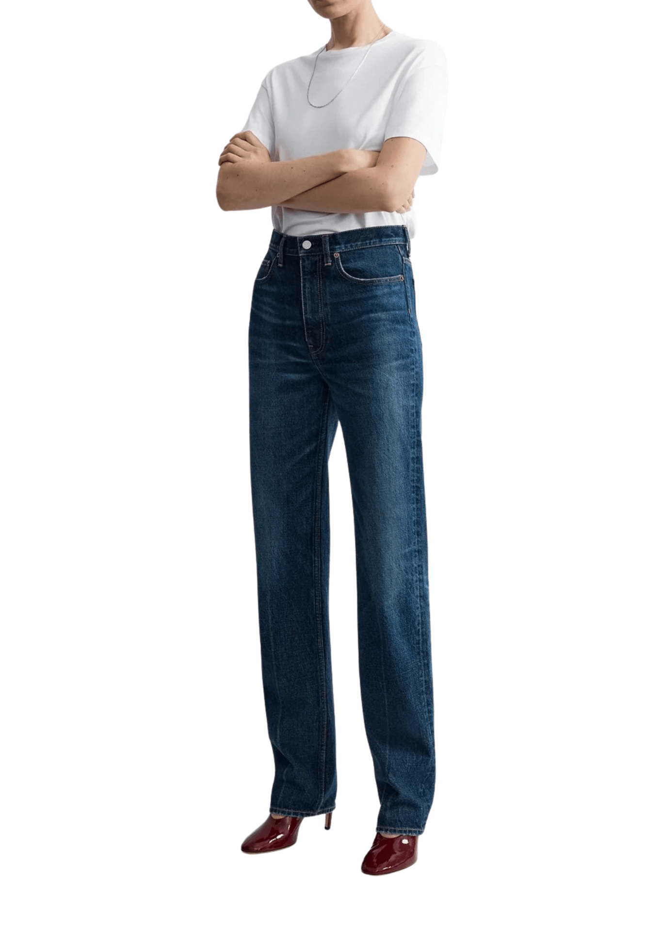 Toteme Classic Slim Denim - Full Length - Vermillion