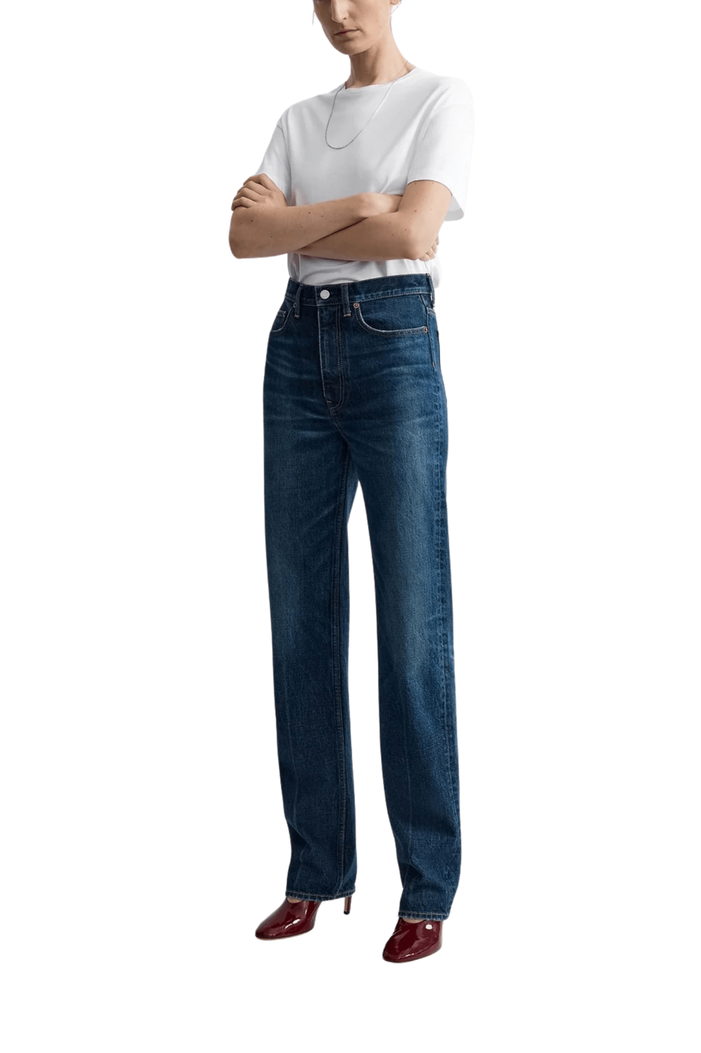 Toteme Classic Slim Denim - Full Length - Vermillion