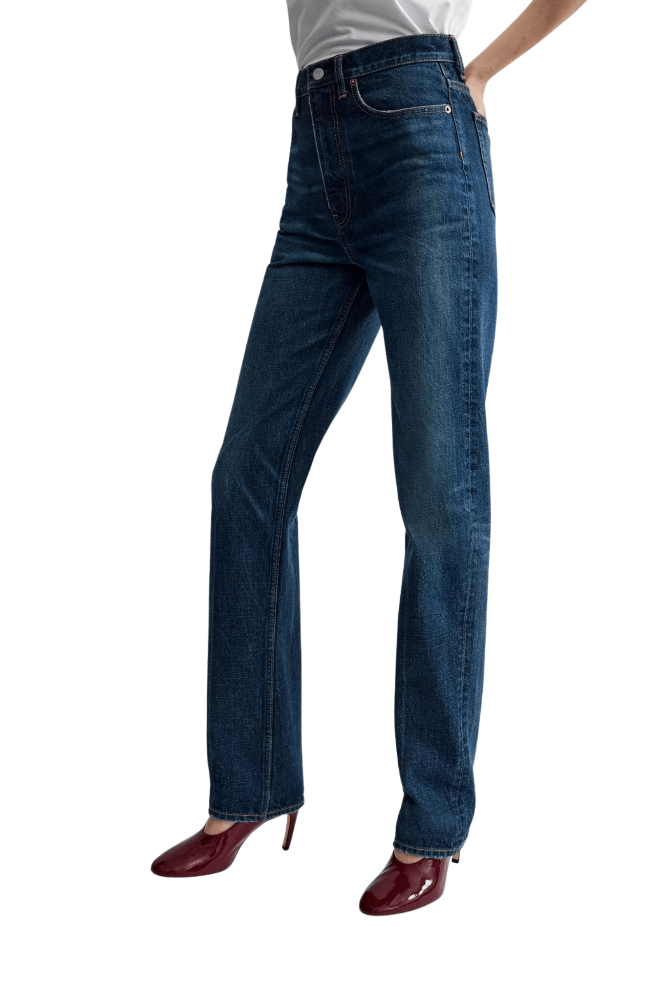 Toteme Classic Slim Denim - Full Length - Vermillion
