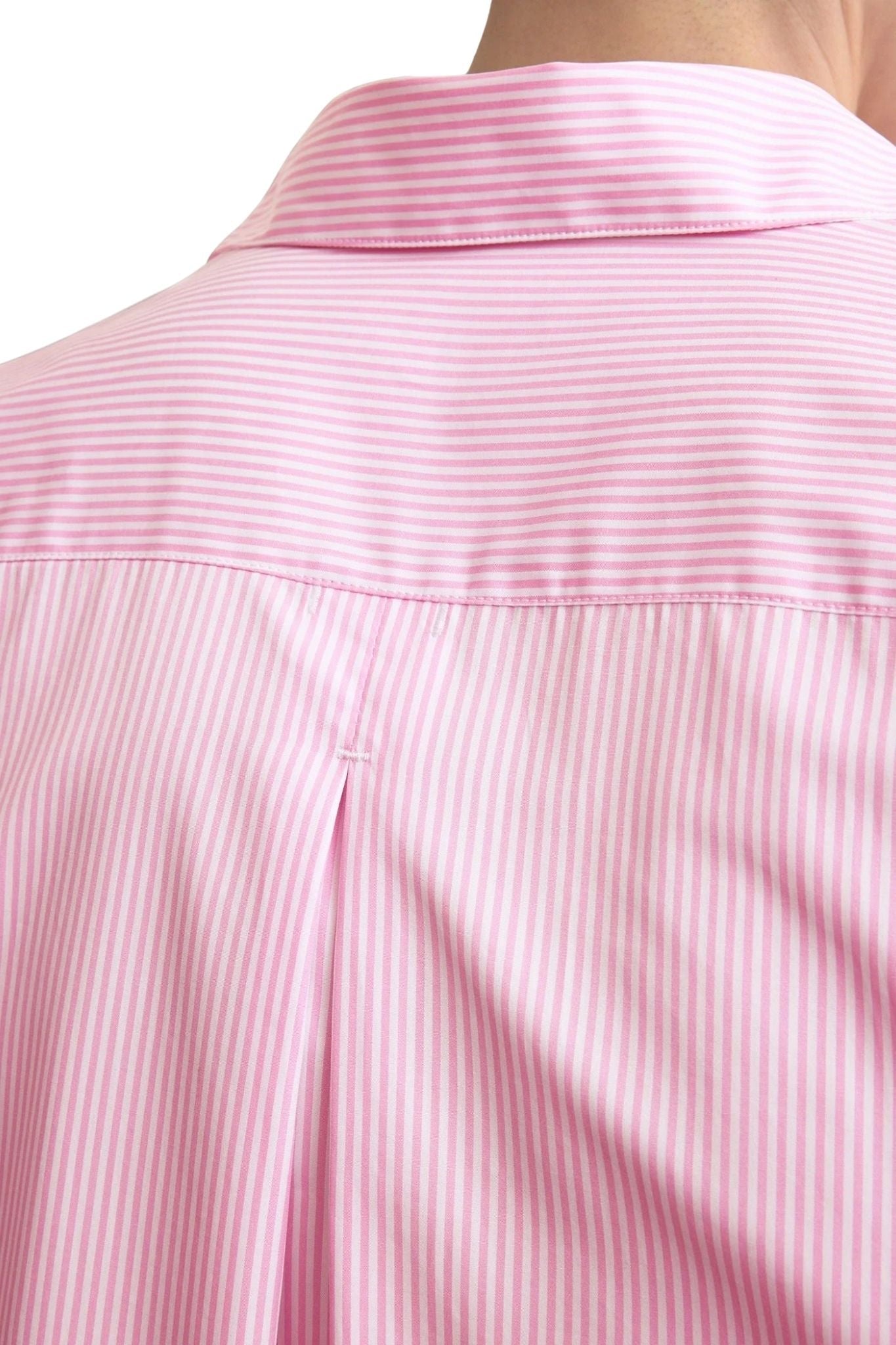 Toteme Classic Tumbled Striped Shirt - Vermillion