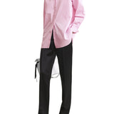 Toteme Classic Tumbled Striped Shirt - Vermillion