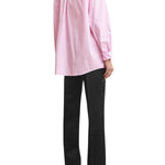 Toteme Classic Tumbled Striped Shirt - Vermillion
