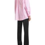 Toteme Classic Tumbled Striped Shirt - Vermillion