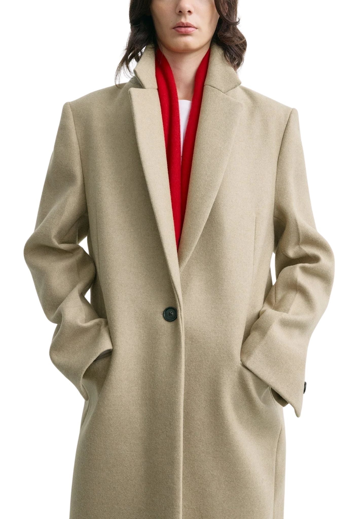 Toteme Classic Winter Coat - Vermillion
